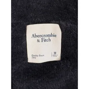 abercrombie‎ black fuzzy sweater medium soft cozy thumbnail 2
