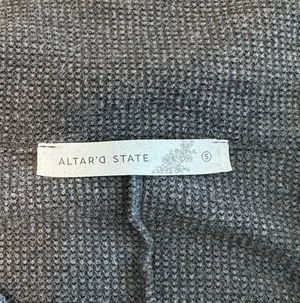 Altar'd State Grey V-neck Long Sleeve thumbnail 2