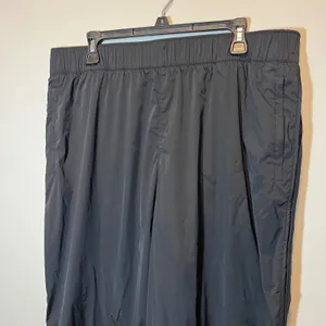Athleta Women's XL Black Nylon Bungee Hem Track Pants Zipper Pockets thumbnail 2