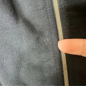 St. John Sport‎ Black Velvet Stretch Zip Up Studded Jacket Small thumbnail 2
