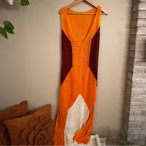 ZARA Crochet‎ Midi Dress thumbnail 4
