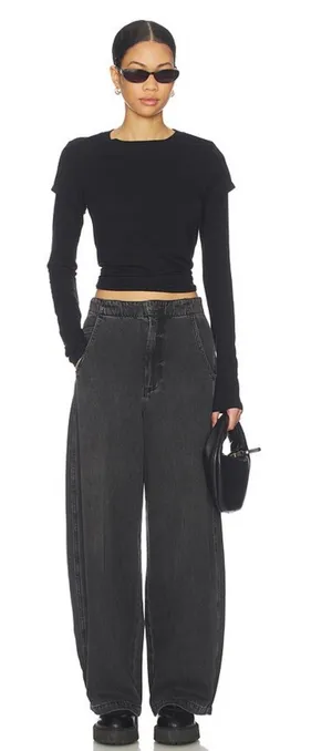 Pistola Lottie High Rise Relaxed Bowed Leg Jeans Zen Wash 26 NWT thumbnail 1