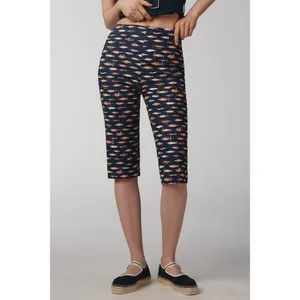 NWT!! Anthropologie MAEVE Fishing Lures Capri Pants Elastic Waist Cropped Medium thumbnail 5