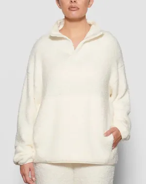 Skims Cozy Plush Cream Pullover Sherpa thumbnail 1