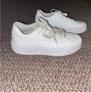 Puma White Platform Sneakers thumbnail 4