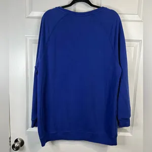Nike women’s oversized sweatshirt - wide neck - blue Size Large thumbnail 2