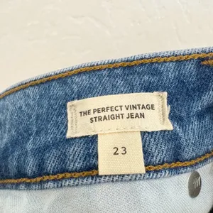 Madewell Perfect Vintage Straight Jeans 23 Earlwood Quiet Luxury Cottagecore 90s thumbnail 7