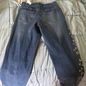 Flower straight leg jeans thumbnail 7