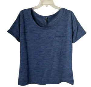 KUHL Small Lin‎ Shurt Blue Black Shirt Short Sleeve Outdoor Casual Weekend Top thumbnail 1