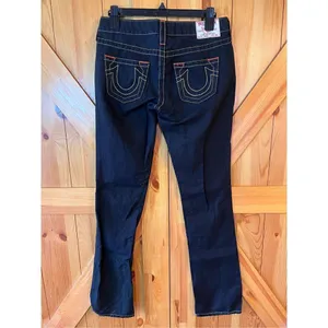 True Religion World Tour Johnny Womens 27 Black Pants Straight Leg (2095) thumbnail 4