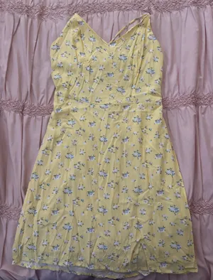 Hollister Yellow Floral Dress thumbnail 1