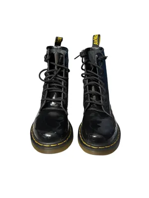 Dr. Martens 1460 Patent Black Leather Lace Up Combat Boots Womens Size 7 thumbnail 3