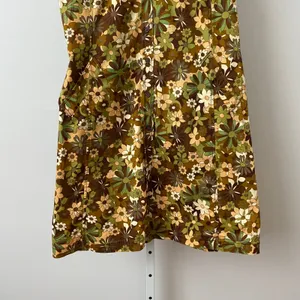 White Stag Cotton Boho Quirky Mod Floral Sleeveless Button Down Dress 10 Olive thumbnail 3