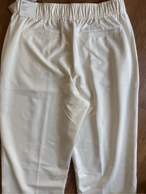 NWT CALIA Crepe Wide Leg High Rise Pants Ivory Size Medium Retail $88.00 thumbnail 8