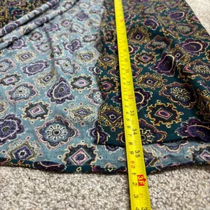 Melrose Studio Maxi Skirt Vintage Side Button Closure Size 12 Paisley Geometric thumbnail 8