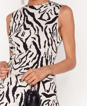 Nasty Gal Printed Zebra Maxi Dress 🦓 thumbnail 3