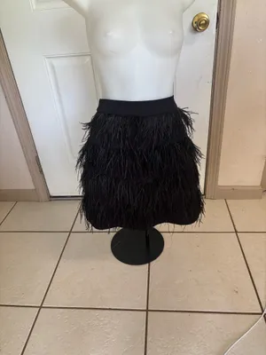 Med Gianni Bini feather skirt set thumbnail 4