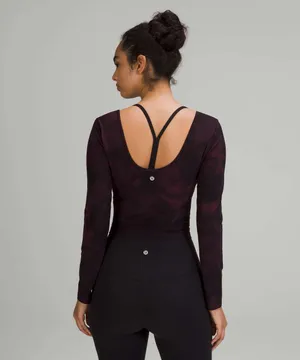 Lululemon Align Long Sleeve Shirt Diamond Dye Cassis Black thumbnail 2