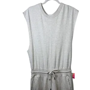NEW Free People Movement Oatmeal Heather Throw and Go Onesie Jumpsuit XS thumbnail 6