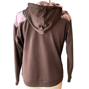HABIT Pink Realtree Camo Hunting Jacket Hood & Pockets Coat ~ Women's Size LARGE thumbnail 3