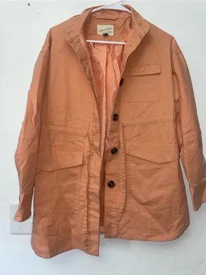 NWOT Universal Thread Women’s XS Oversized Coral Utility Field Jacket thumbnail 1