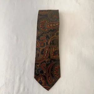 Bert Pulitzer Silk Mens Tie Multicolor Priestly Geometric Vintage Classic thumbnail 4