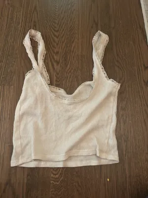 PacSun White Tank Top Cropped thumbnail 2