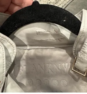 Blank NYC "On The Rocks" Light Gray Faux Leather Jacket thumbnail 15