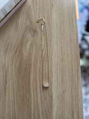 Kendra Scott Necklace Gold Pendant Drusy Elisa Iridescent thumbnail 3
