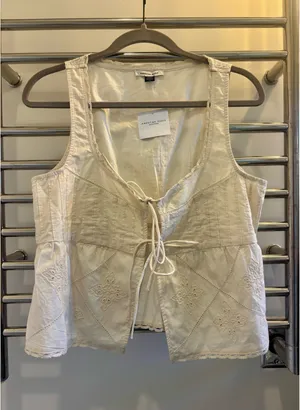 American Eagle Tie Front Scoop Neck Flyaway Tank Top thumbnail 3