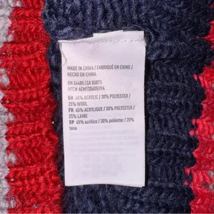 American Eagle Outfitters Colorful Wool-Blend Striped Knit Sweater Grandpa Core thumbnail 8