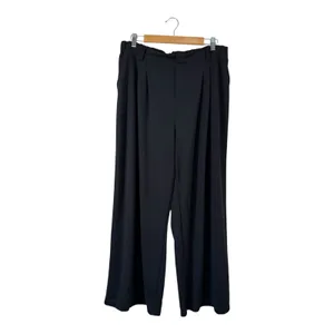 Halara Black Wide Leg Trouser Dress Pants Womens XL Classic Preppy Comfortable thumbnail 2