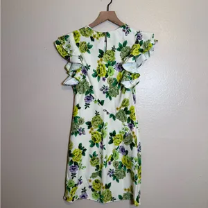 Amanda‎ Uprichard Fiori Floral Ruffle Mini Dress thumbnail 5