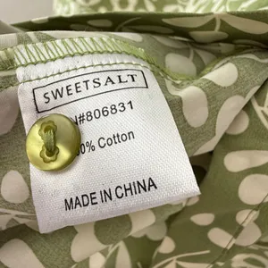 SweetSalt Womens Sage Green Floral Button Down Midi Dress Cotton Pockets Size S thumbnail 6