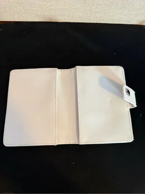 Steve Madden Cream Quilted Card Wallet with Snap thumbnail 3