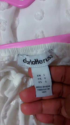 Charlotte Russe White Swiss Dot Off-Shoulder Dress for Girls thumbnail 2