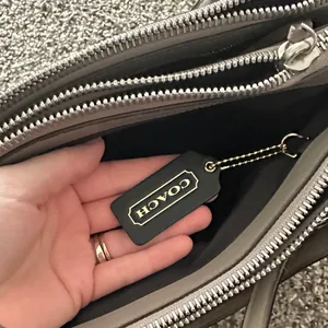 Coach Gray Borough Leather Satchel Tote Bag thumbnail 6