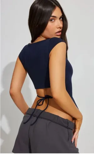 Garage Navy Blue  Top thumbnail 2