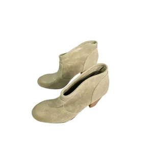 REPORT Booties Womens 6 Tan Suede Block‎ Heel Western Boho thumbnail 2