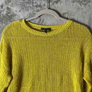 Eileen Fisher‎ Organic Linen Sweater Lightweight Open Knit Pullover Green Small thumbnail 3