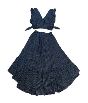 Free People Pretty Daze Black Polka Dot Two-Piece Set Women's XS thumbnail 1