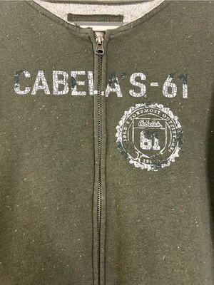 Vintage Y2K Jansport Cabela's 61 Zip Up Hoodie Size Medium thumbnail 3