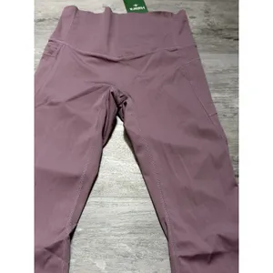 Halara High Rise Tapered Capri Quick Dry Pants Mauve Size S A4-0007 thumbnail 3