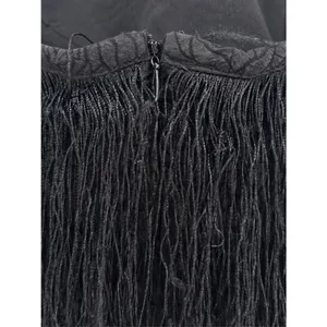 Tuckernuck Hyacinth House Black Halter Fringe Midi Dress Natalie size Small thumbnail 11