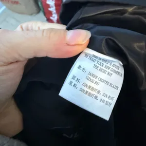 Only Edge Collection Y2K Janine Cropped Black Blazer thumbnail 3
