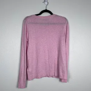 J. Crew Women's Cotton Pullover Knit Sweater Pink Sz M thumbnail 7