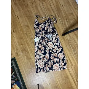 Free People navy floral mini size medium NWT thumbnail 4