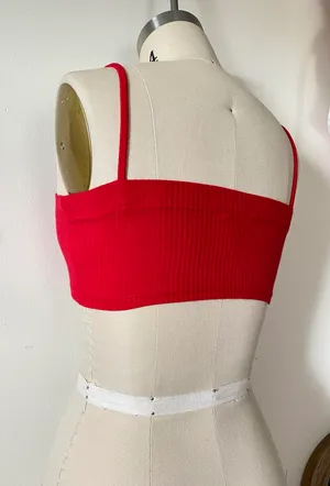 Emma & Sam Red Tiny Spaghetti Strap Top thumbnail 4
