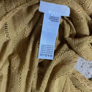 Free People Bohemian Sequin Day Dream Kimono Layering Gold Open‎ Front Wrap OS thumbnail 5