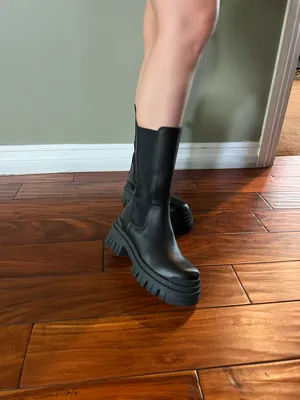 L’intervalle Edmonton Black Leather Boots thumbnail 4
